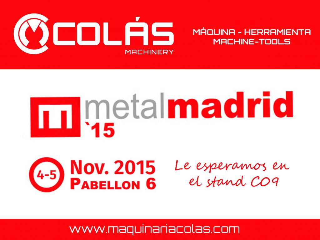 Maquinaria industrial de ocasion en MetalMadrid 2015