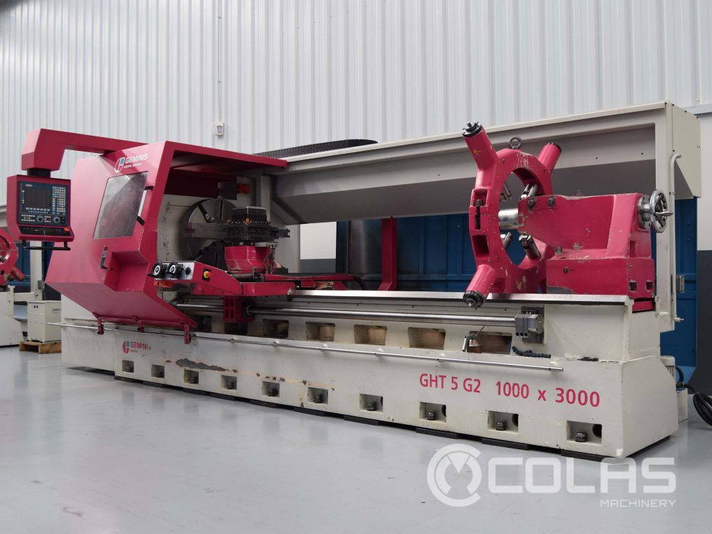 Used GEMINS GHT-5 G2-3000 CNC Lathe