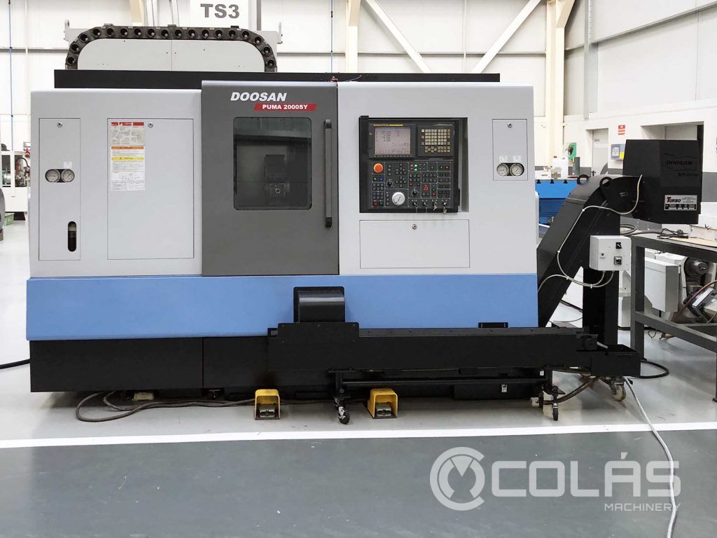 torno cnc doosan puma 2000 sy de segunda mano