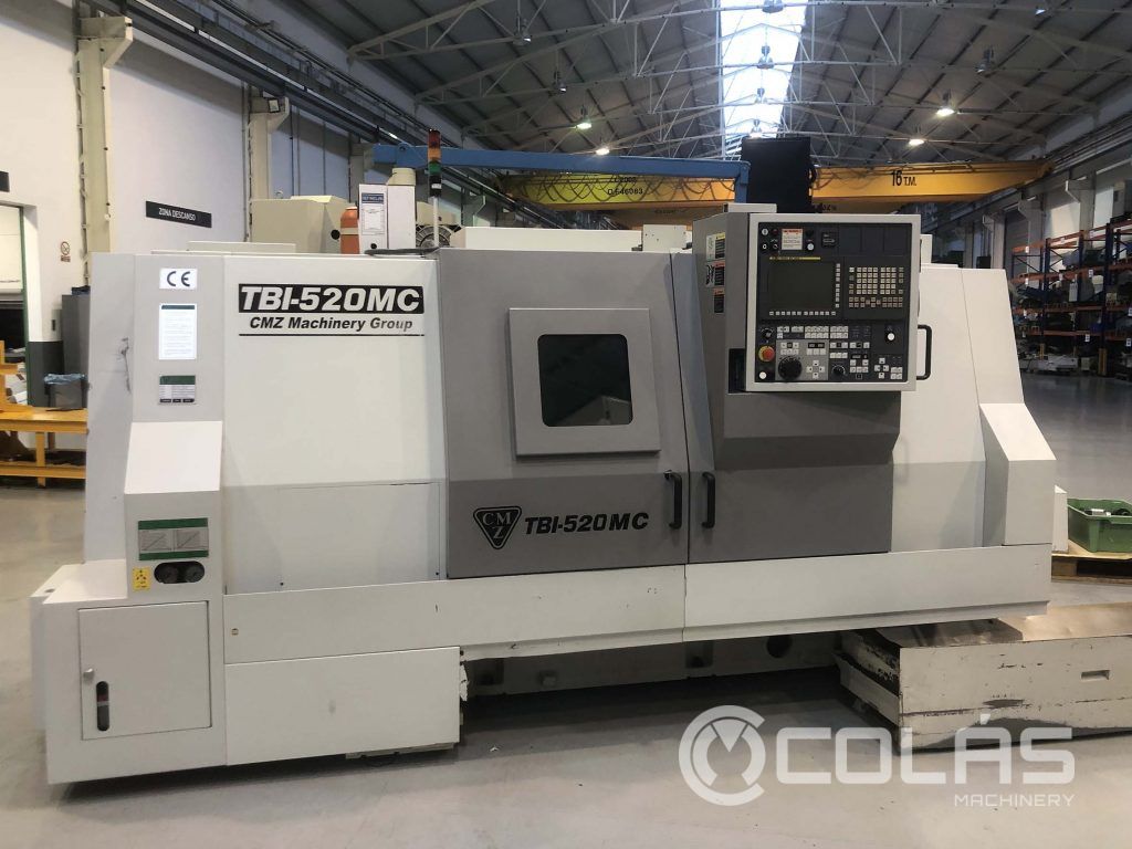 Used CMZ TBI-520 Lathe with C axis and driven tools